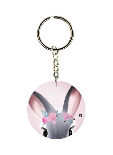 Cartoon Theme Single Sided Keychain