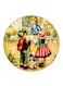 Kids Printed Fridge Magnet Round Multicolour