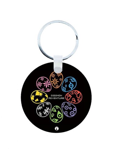 Digimon Anime Wooden Keychain