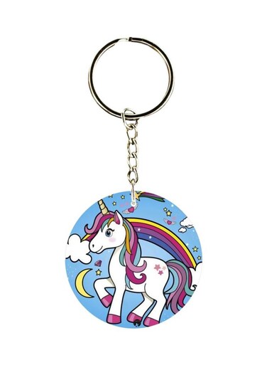 Unicorn Horse Printed Pocket Keychain