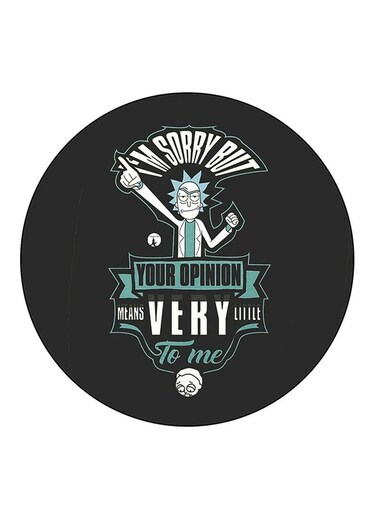 Rick And Morty Printed Fridge Magnet Round Multicolour