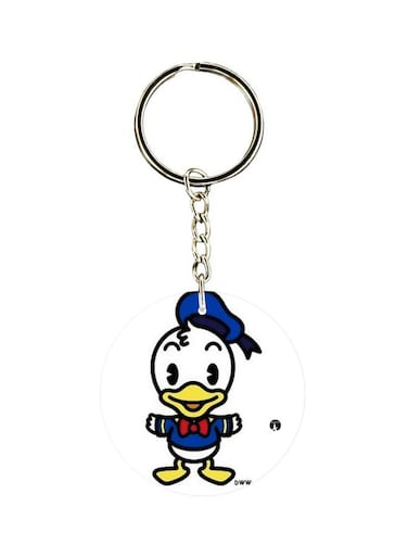 Cartoon Printed Double Sided Keychain