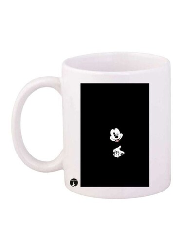 Mickey Mouse Printed Coffee Mug White/Black