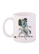 Jojo's Bizarre Printed Mug White/Black/Blue 12ounce