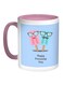 Happy Friendship day Printed Coffee Mug Blue/White/Pink 11ounce