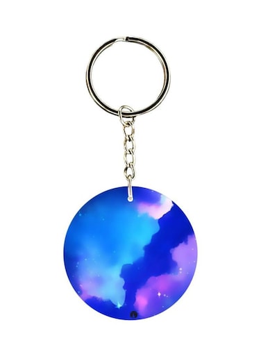 Clouds Printed Keychain