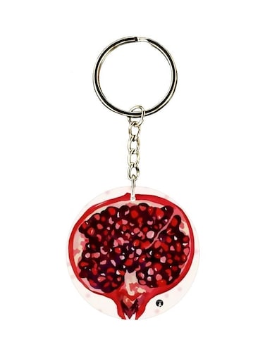Pomegranate Printed Keychain