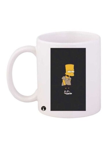 Simpson Printed Coffee Mug White/Black/Yellow