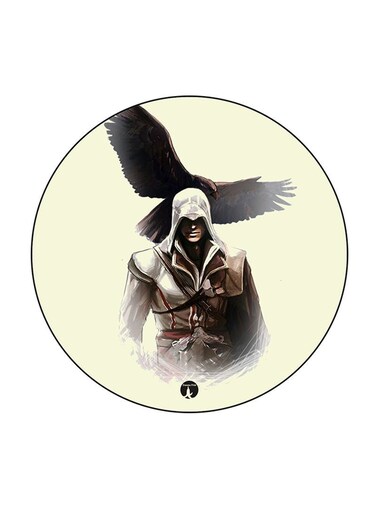 Video Game Assassin's Creed Printed Fridge Magnet Round Multicolour