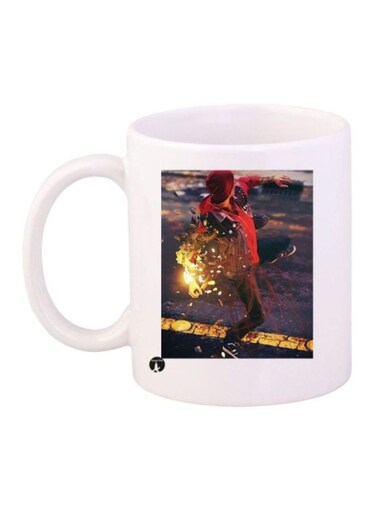 Infamous Second Son Printed Coffee Mug White/Yellow/Red