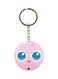 Double Sided Pokemon Printed Keychain Pink/Blue/Silver