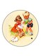 Vintage Art Printed Fridge Magnet Multicolour