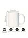 11oz 'Under Control' Arabic Calligraphy &amp; OK Gesture Ceramic Coffee Mug - Perfect for Office Humor, Ideal Gift for Coffee Enthusiasts and Arabic Speakers WHITE