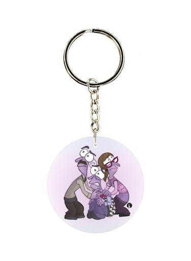 Cartoon Character Printed Keychain