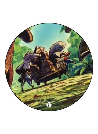 Anime Jazeerat Al Kanz Theme Printed Fridge Magnet Blue/Purple/Green