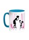 Mother's Day Gift Printed Coffee Mug Turquoise/White 11ounce