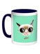 Good Morning Printed Coffee Mug Green/Black/White 11ounce
