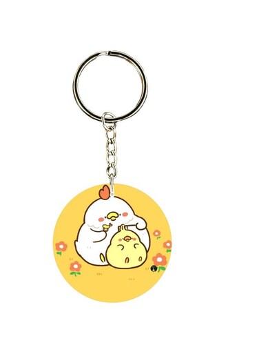 Cartoon Printed Keychain