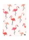 Metal Plate Of Flamingos Poster Pink/Black