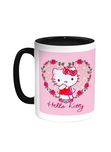 Hello Kitty Printed Coffee Mug Black/White 11ounce