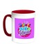 Back To School Printed Coffee Mug Red/White/Purple