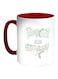 For You Printed Coffee Mug White/Red/Green 11ounce