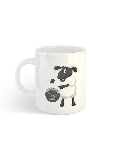 Eid Al-Adha Sheep Printed Mug White