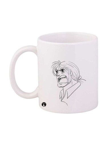Anime Jazeerat Al Kanz Printed Mug White/Black Standard Size