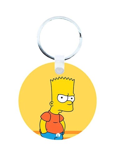 Simpsons Wooden Keychain