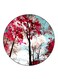 Trees Printed Fridge Magnet Multicolour