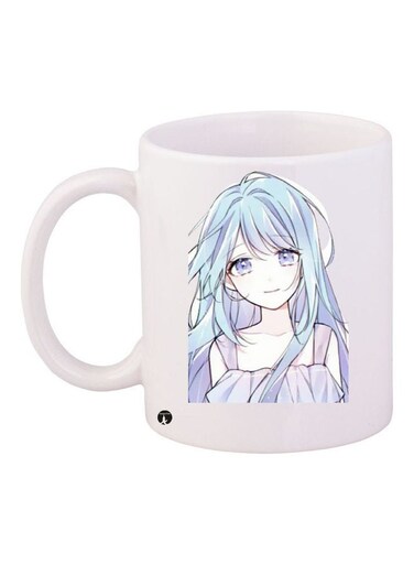 Printed Ceramic Coffee Mug Multicolour