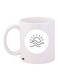 Sun Printed Coffee Mug White/Black 11ounce
