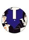 The Anime Naruto Printed Fridge Magnet Round Multicolour