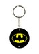 Double Sided Batman Printed Keychain Black/Yellow/Silver