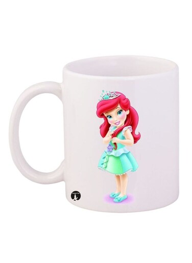 Disney Printed Mug White/Pink/Green 12ounce