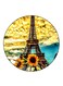 The Eiffel Tower Printed Fridge Magnet Multicolour