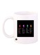 Printed Coffee Mug White/Black