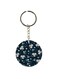 Double Sided Flower Printed Keychain