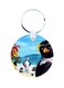 Surf'S Up Wooden Keychain