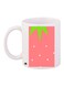 Printed Coffee Mug White/Pink/Green