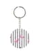 Flamingo Printed Single Sided Keychain
