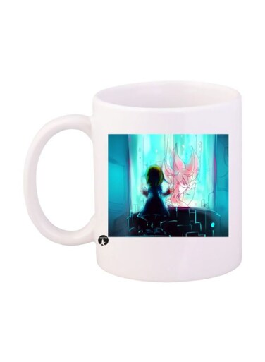 Game Sonic Character Printed Mug White/Blue/Pink Standard Size
