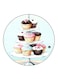 Cupcakes Printed Fridge Magnet Multicolour