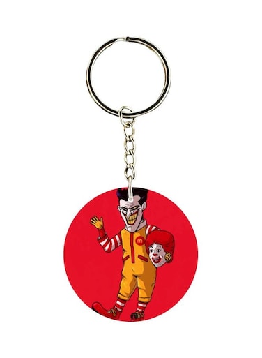 Joker Printed Double Sided Keychain