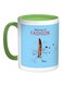 Meaning Of Fashion Printed Coffee Mug Blue/White/Green 11ounce