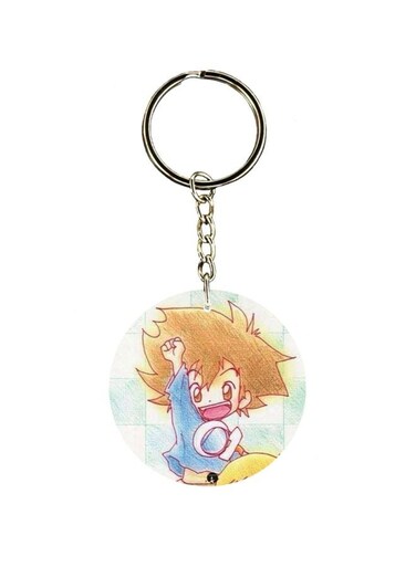 Anime Digimon Printed Keychain