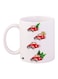 Car Printed Coffee Mug White/Green/Red 11ounce