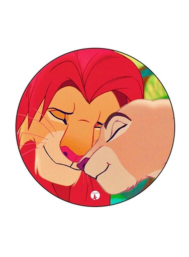 Disney Character Printed Fridge Magnet Round Multicolour