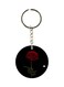 Double Sided Rose Printed Keychain