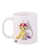 Digimon Printed Mug White/Yellow/Purple 12ounce
